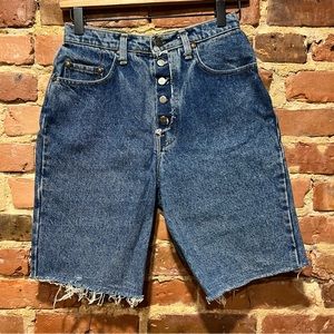 C17 Ce Dix Sept Cutoff Denim Shorts Size 30 100% Cotton Button Fly